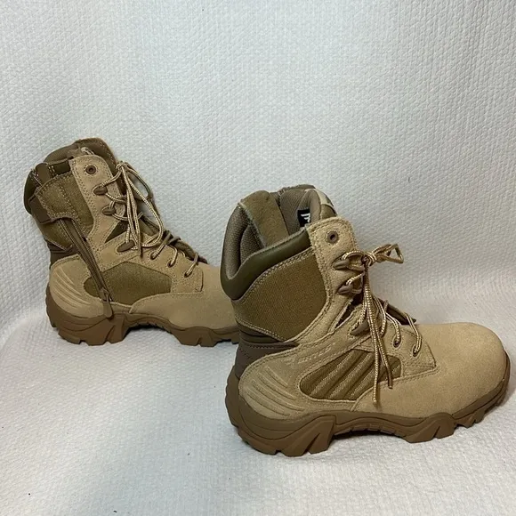 BATES Men’s Combat GX-8 Waterproof Composite Toe Side Zip Tactical Boot Size 4