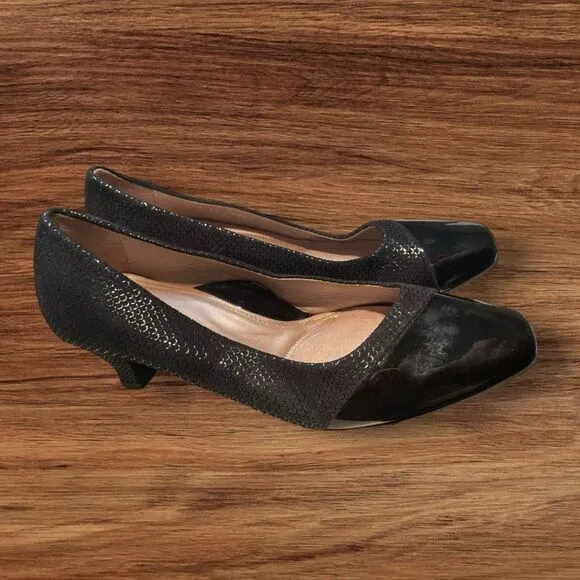BeautiFeel Sexy Black Heeled Dress Shoes US7.5 Women's