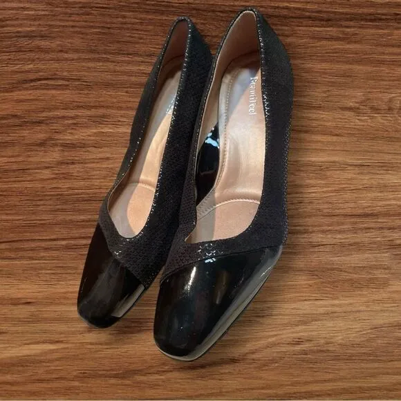 BeautiFeel Sexy Black Heeled Dress Shoes US7.5 Women's