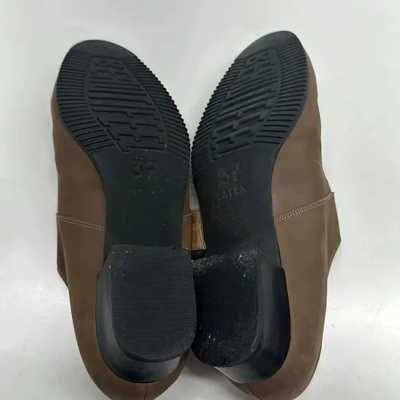 BeautiFeel Suede Mary Jane Comfort Shoes Buckle Tan Brown Size EUR 37 US 6 6.5