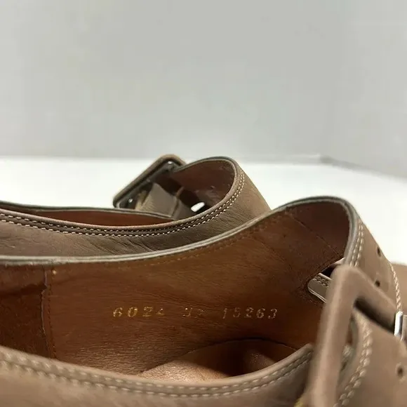 BeautiFeel Suede Mary Jane Comfort Shoes Buckle Tan Brown Size EUR 37 US 6 6.5