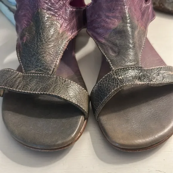 Bed Stu Sandals 8 Watercolor distressed Leather