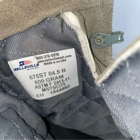Belleville 675 steel toe combat boots Sz 4.5R