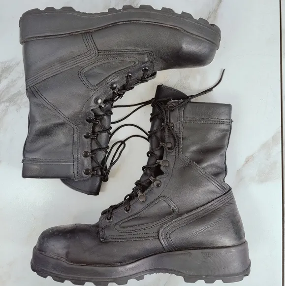 Belleville Men's 495 ST 8&quot; US Navy Gen Purpose EH Rated Steel Toe Boots, 10.5