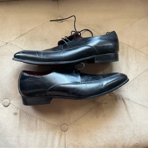 Benjamin Barker 10.5 Men's 44 Black Leather Shoes