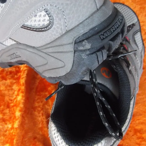 big kids moab 2 low lace merrell trail hiking shoes size 6m