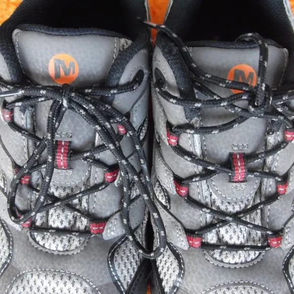 big kids moab 2 low lace merrell trail hiking shoes size 6m