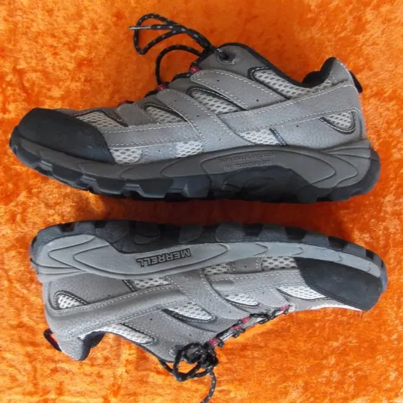 big kids moab 2 low lace merrell trail hiking shoes size 6m
