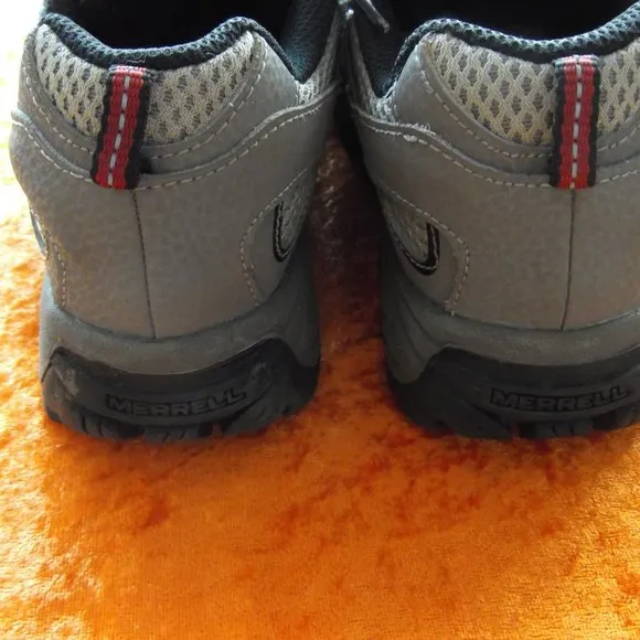 big kids moab 2 low lace merrell trail hiking shoes size 6m