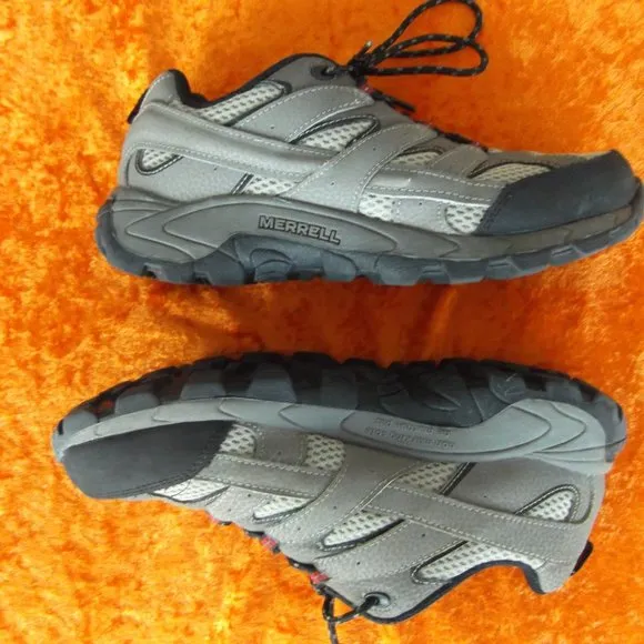 big kids moab 2 low lace merrell trail hiking shoes size 6m