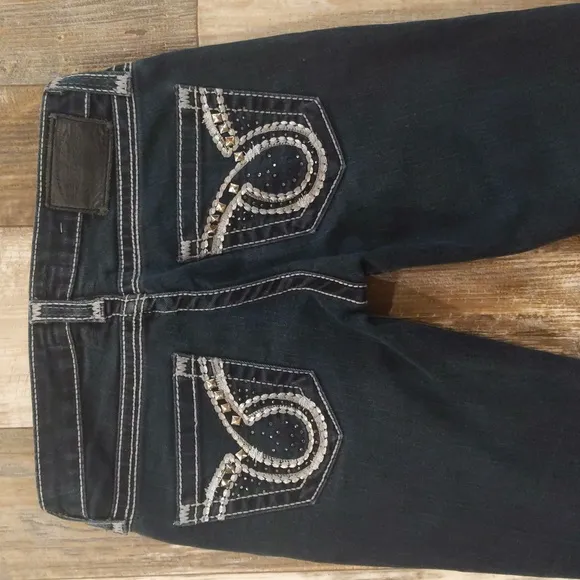 BIG STAR &quot;Liv&quot; straight jeans darkwash VWLIBROL2LX The Buckle sz 26L 26x33L