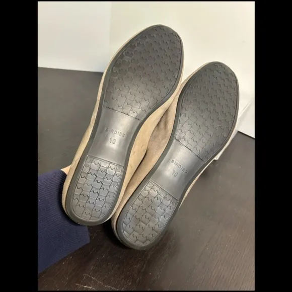 Birdies The Vesper Comfort Suede Leather Loafer Slip On Flat Shoes Sage Size 10