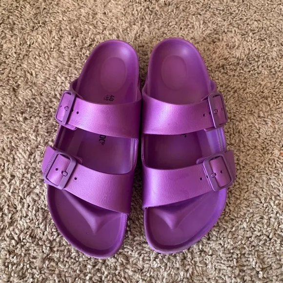 Birkenstock Arizona Eva Pumpkin Sandals Purple Size 40