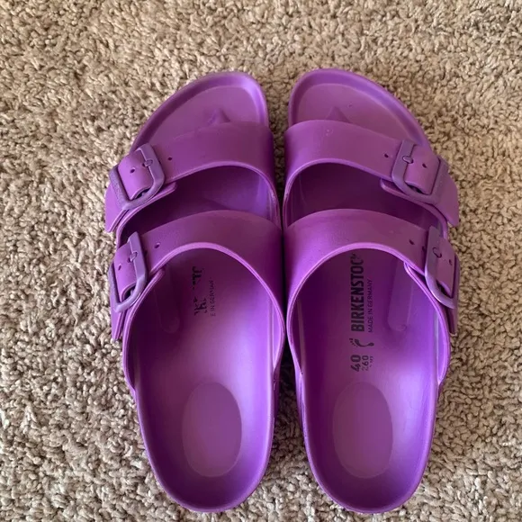 Birkenstock Arizona Eva Pumpkin Sandals Purple Size 40