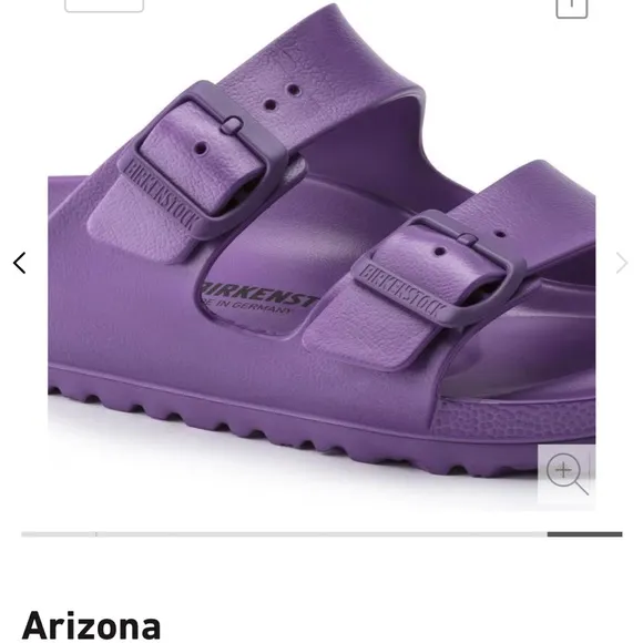 Birkenstock Arizona Eva Pumpkin Sandals Purple Size 40