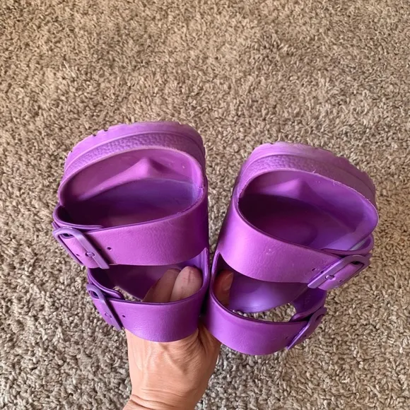 Birkenstock Arizona Eva Pumpkin Sandals Purple Size 40