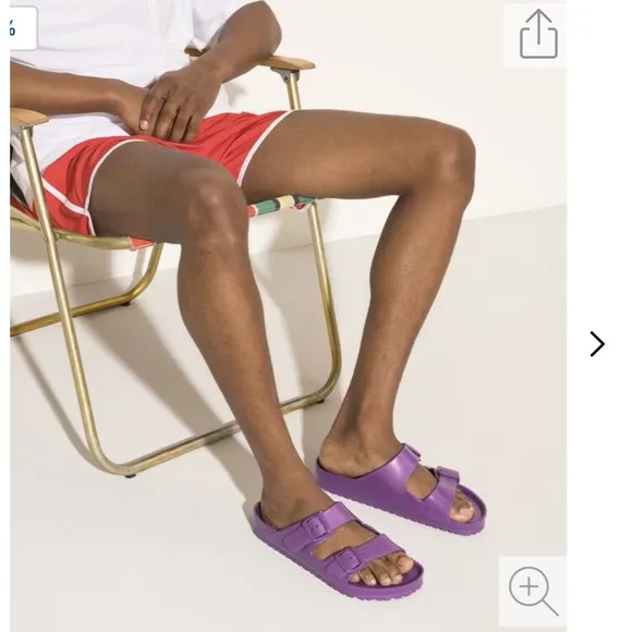 Birkenstock Arizona Eva Pumpkin Sandals Purple Size 40