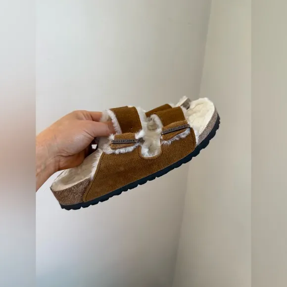 Birkenstock Arizona Shearling Sandals 38/7