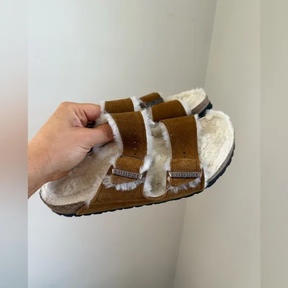 Birkenstock Arizona Shearling Sandals 38/7