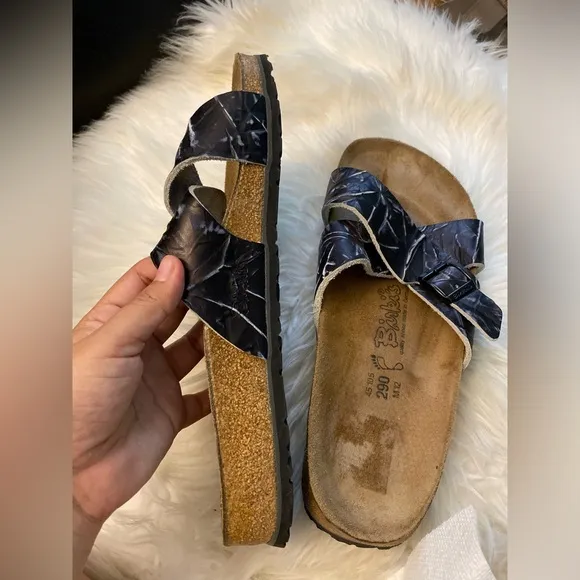 Birkenstock Birki’s Santosa Slides Sandals Men's blue Palm size 12