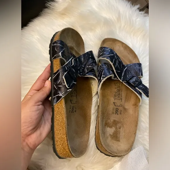 Birkenstock Birki’s Santosa Slides Sandals Men's blue Palm size 12