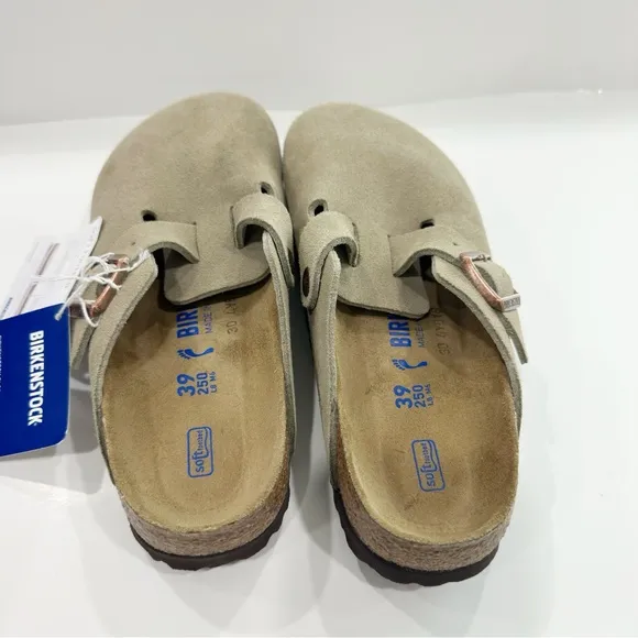 Birkenstock Boston Suede Soft Footbed Women’s Clog Sandals
