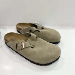 Birkenstock Boston Suede Soft Footbed Women’s Clog Sandals