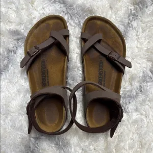 Birkenstock Brown Strappy Sandals