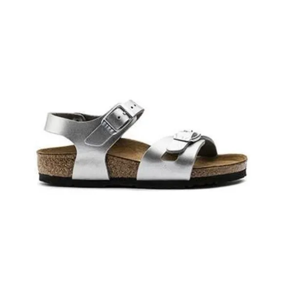 Birkenstock Kids Rio Silver Sandals🌸Girls toddler size 4🌸