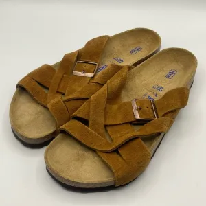 Birkenstock Lugano Soft Footbed Suede Men Sandals