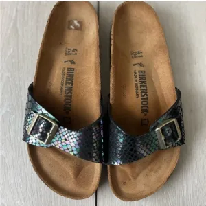 Birkenstock Madrid Iridescent Slide Sandals size 41