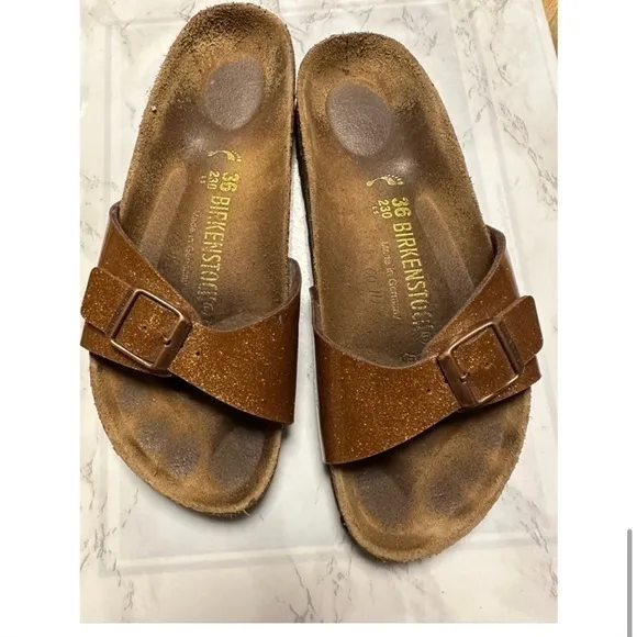 Birkenstock Madrid Magic Galaxy Bronze‎ Sandals 36