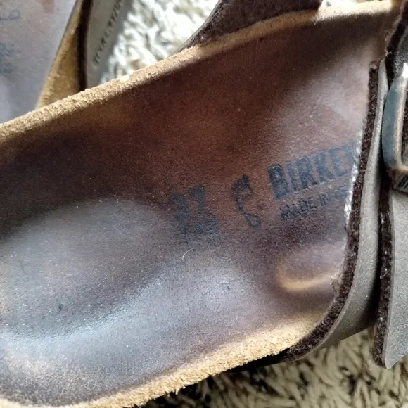 Birkenstock Mayari brown leather sandals sz 37/6,5