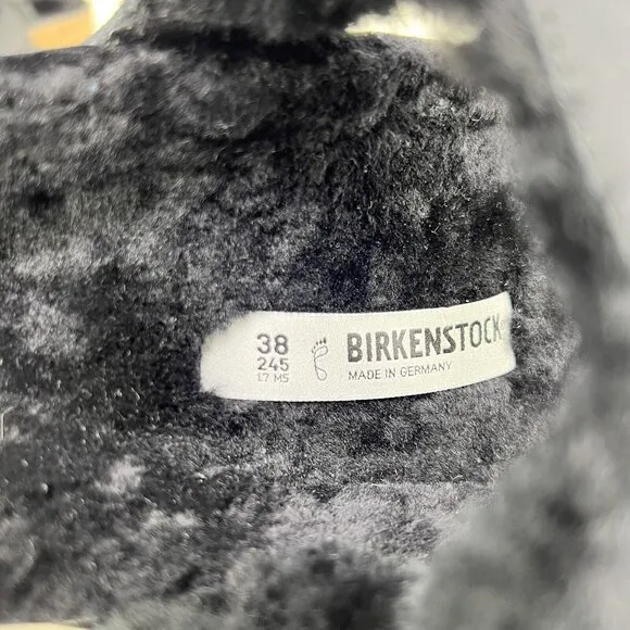 Birkenstock Mayari Shearling Lined Sandals Black Women’s Size 7 / EUR Size 38