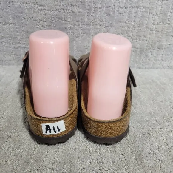 Birkenstock Mayari Unisex Size EU 38 US L7 M5 Mocha Birko-Flor Slide Sandals