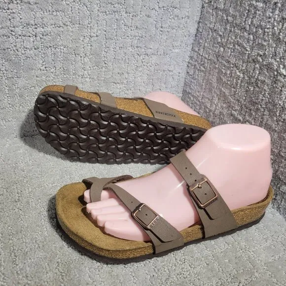 Birkenstock Mayari Unisex Size EU 38 US L7 M5 Mocha Birko-Flor Slide Sandals