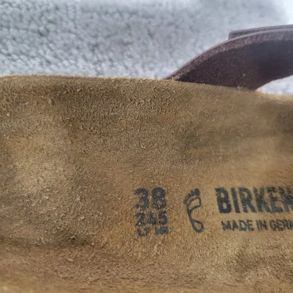 Birkenstock Mayari Unisex Size EU 38 US L7 M5 Mocha Birko-Flor Slide Sandals
