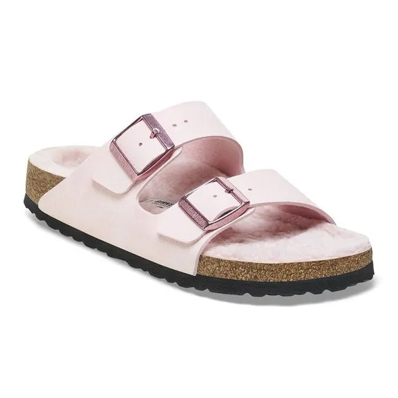 Birkenstock Shearling Arizona Sandals 💗