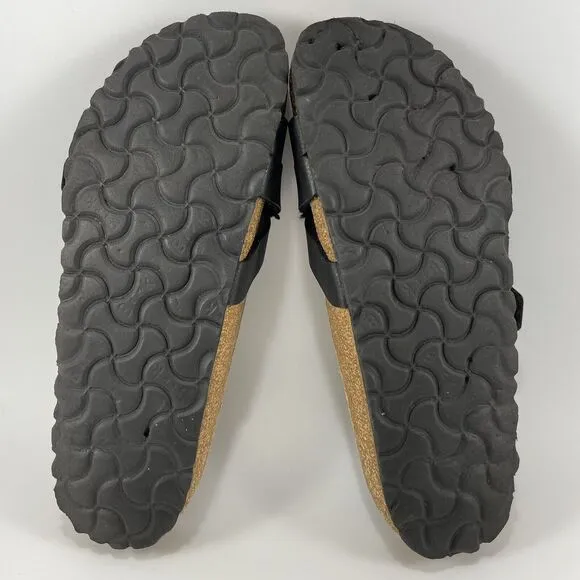Birkenstock Yao Slide Sandals Womens Size 37 US Size 6-6.5 Narrow Black