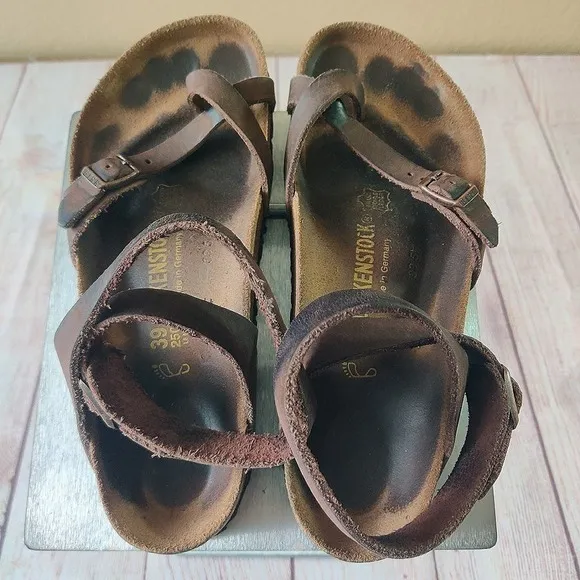 Birkenstock Yara #250 Sandals brown sz 39