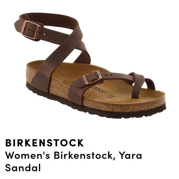 Birkenstock Yara #250 Sandals brown sz 39