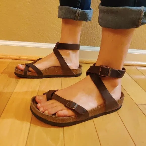 Birkenstock Yara #250 Sandals brown sz 39