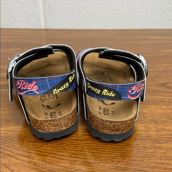 Birkenstock/Birki’s Unisex Kids Birko-Flor Racing Sticker Sandals EU27/C9 NEW