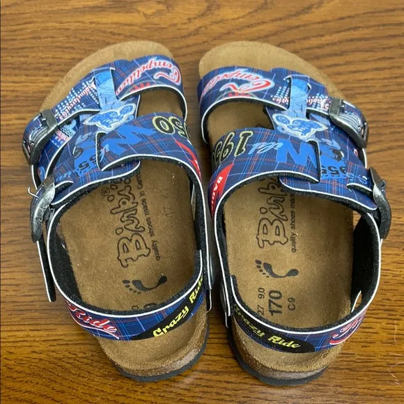 Birkenstock/Birki’s Unisex Kids Birko-Flor Racing Sticker Sandals EU27/C9 NEW