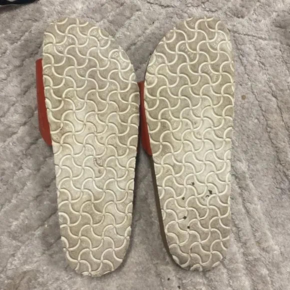 Birkenstock women sandals orange color sz 10
