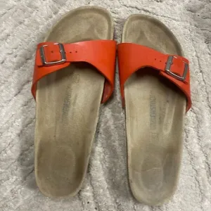 Birkenstock women sandals orange color sz 10
