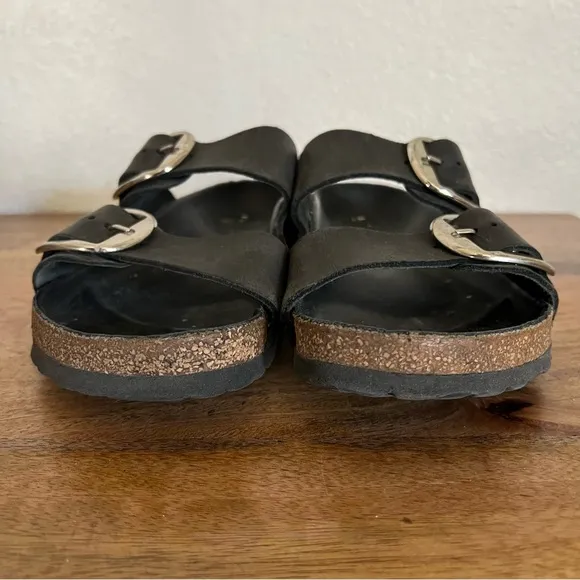 BirkenstockWomen's Arizona Big Buckle Slide Black Sandals Size 7-7.5