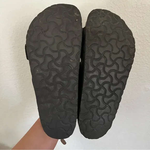 BirkenstockWomen's Arizona Big Buckle Slide Black Sandals Size 7-7.5