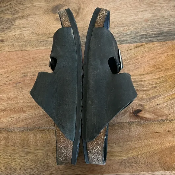 BirkenstockWomen's Arizona Big Buckle Slide Black Sandals Size 7-7.5