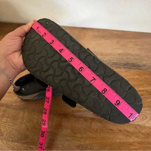 BirkenstockWomen's Arizona Big Buckle Slide Black Sandals Size 7-7.5